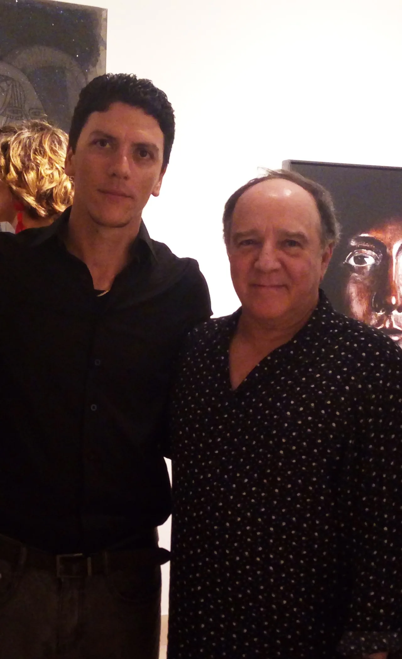 Luis Alberto Saldaña, with Roberto Fabelo, with artists and colleagues