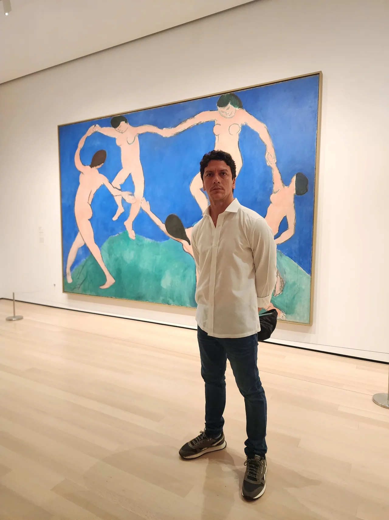 Luis Alberto Saldaña, in the gallery, 2024