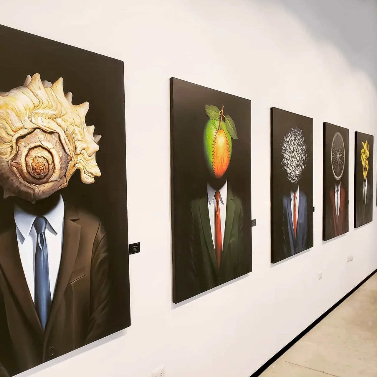 Luis Alberto Saldaña, in the gallery, 2020