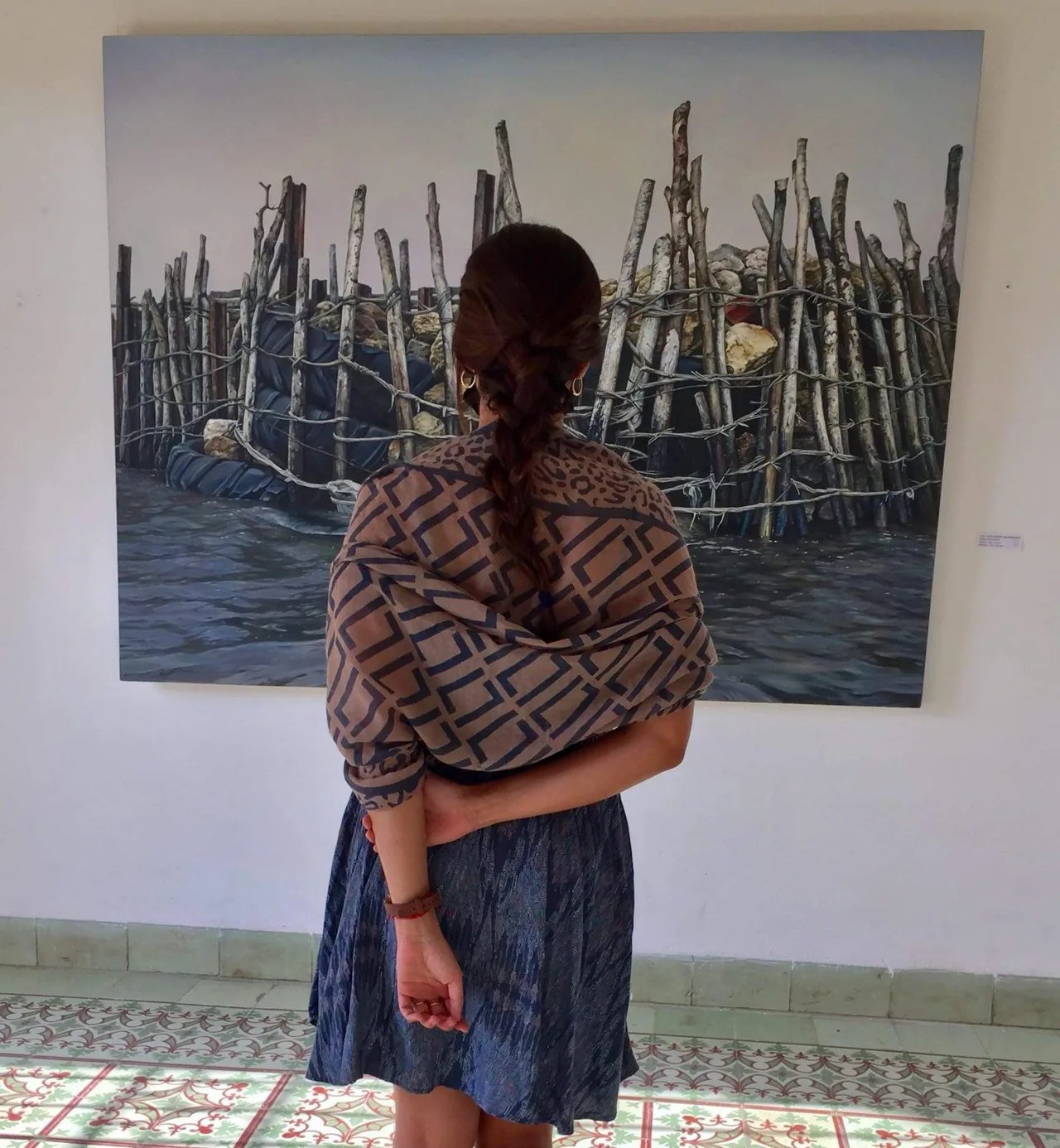 Luis Alberto Saldaña, in the gallery