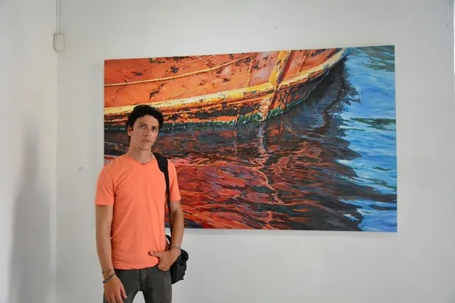 Luis Alberto Saldaña, in the gallery