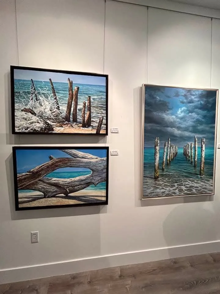 Luis Alberto Saldaña, in the gallery