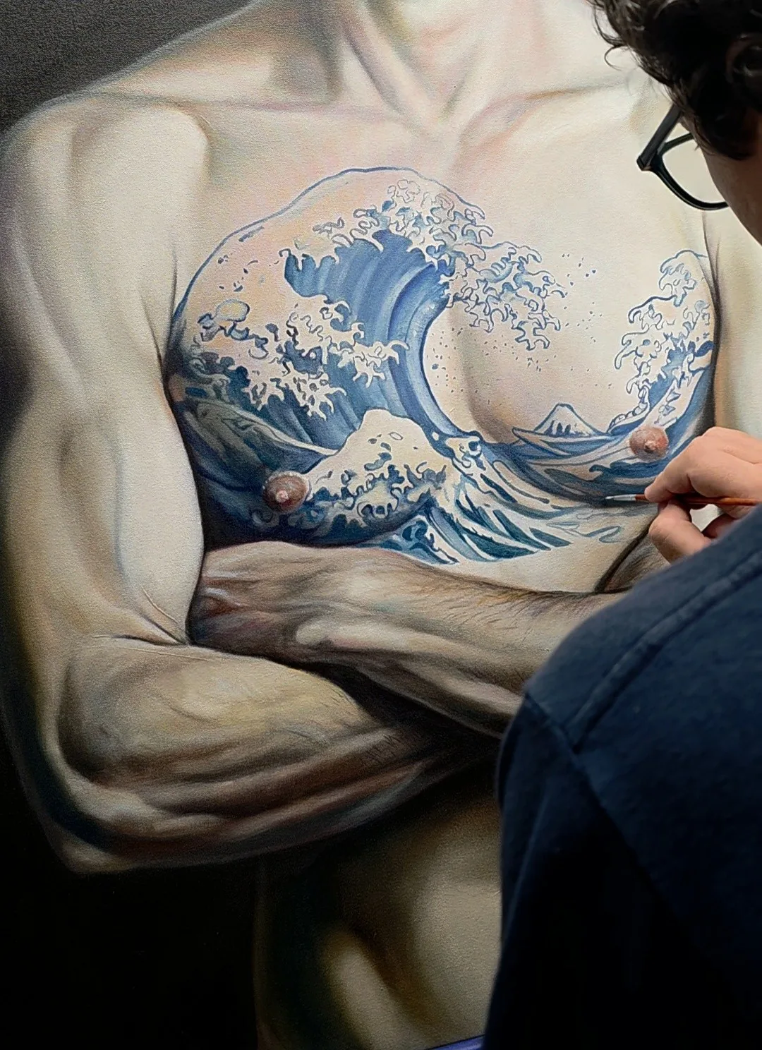 Luis Alberto Saldaña, in the studio, 2026