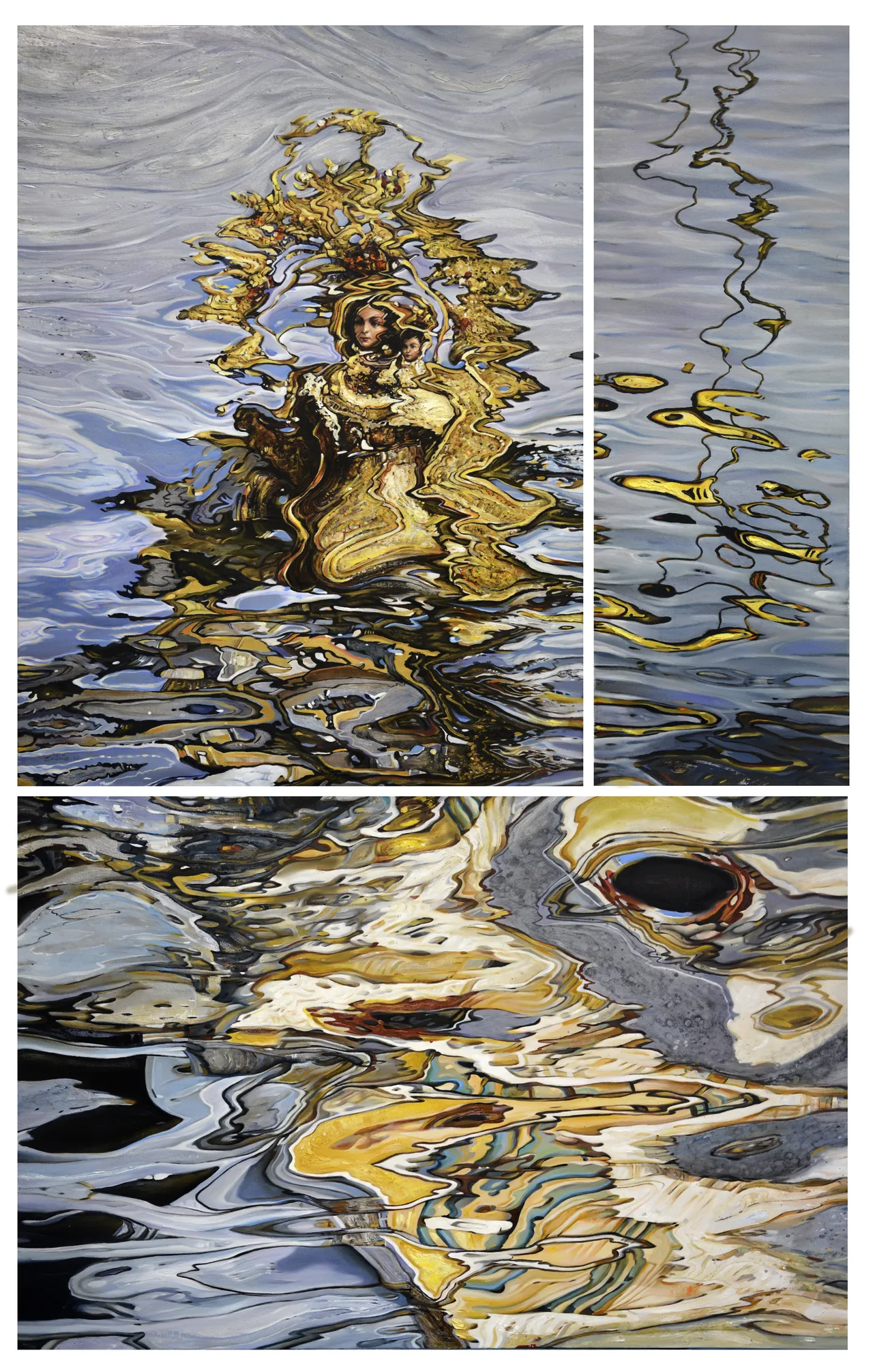 Holy Water, 2020, oil on canvas — painting by Luis Alberto Saldaña