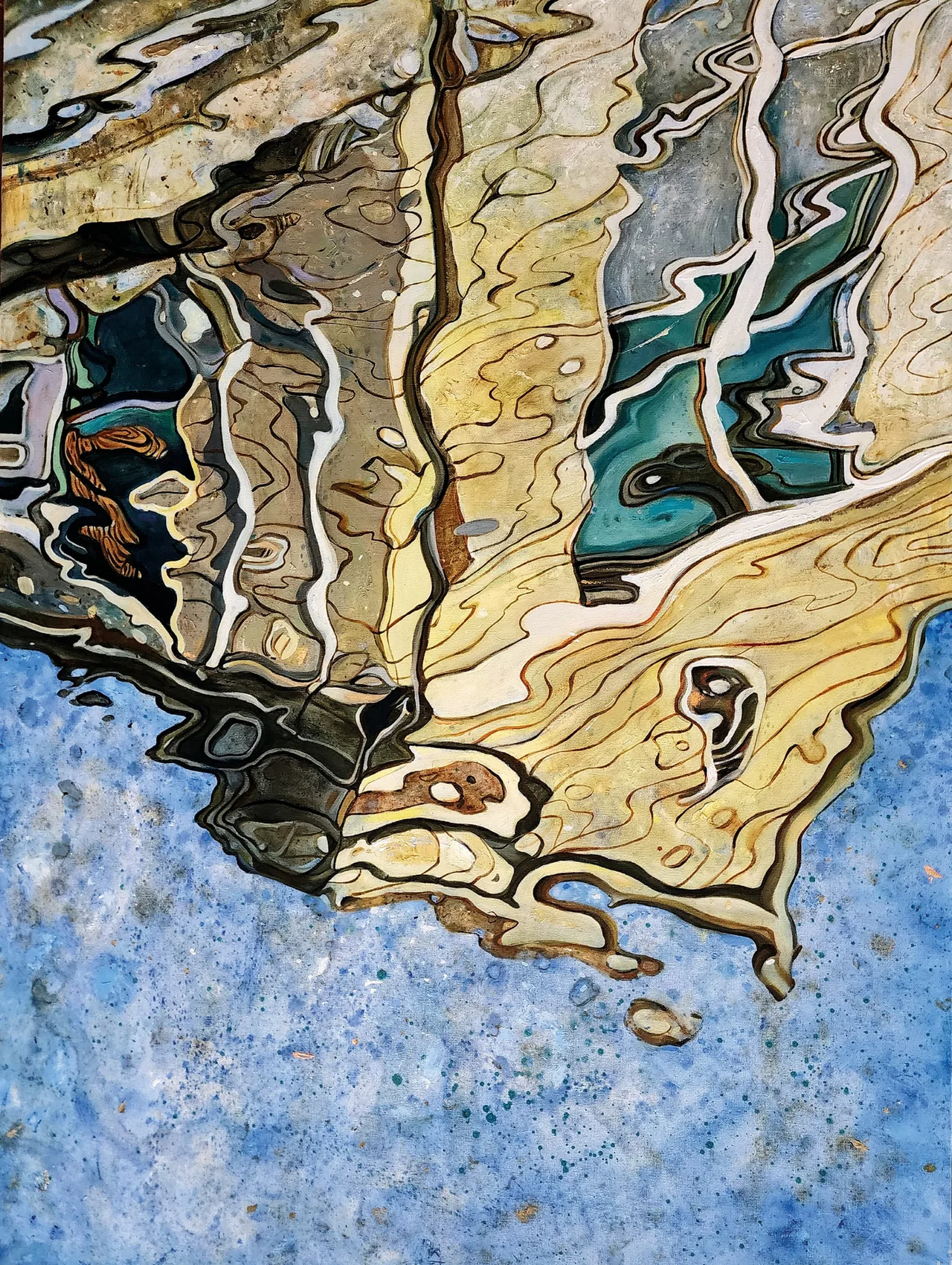 Untitled, 2024, oil on canvas — painting by Luis Alberto Saldaña