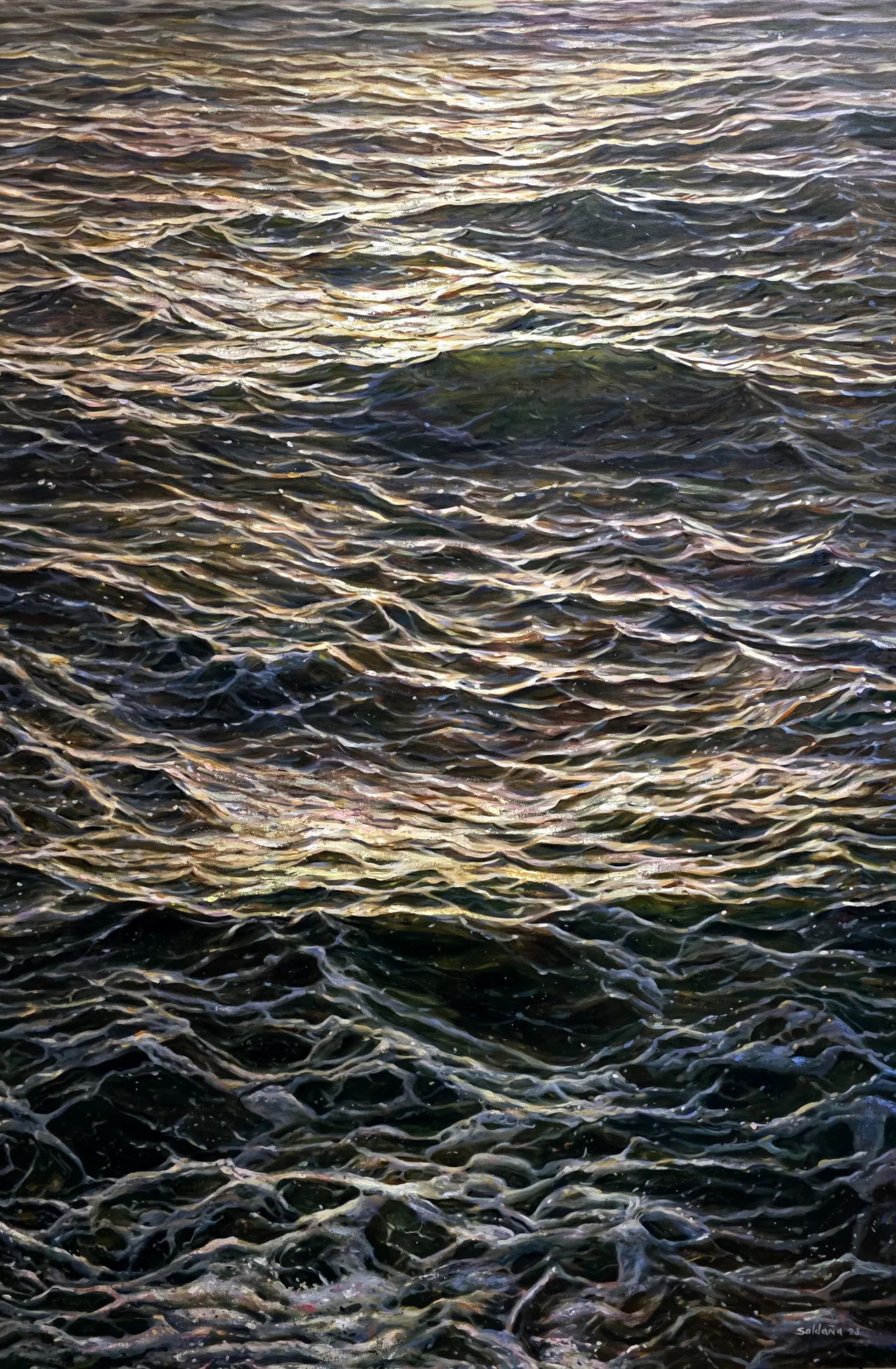 Sunset, 2025, oil on canvas — painting by Luis Alberto Saldaña