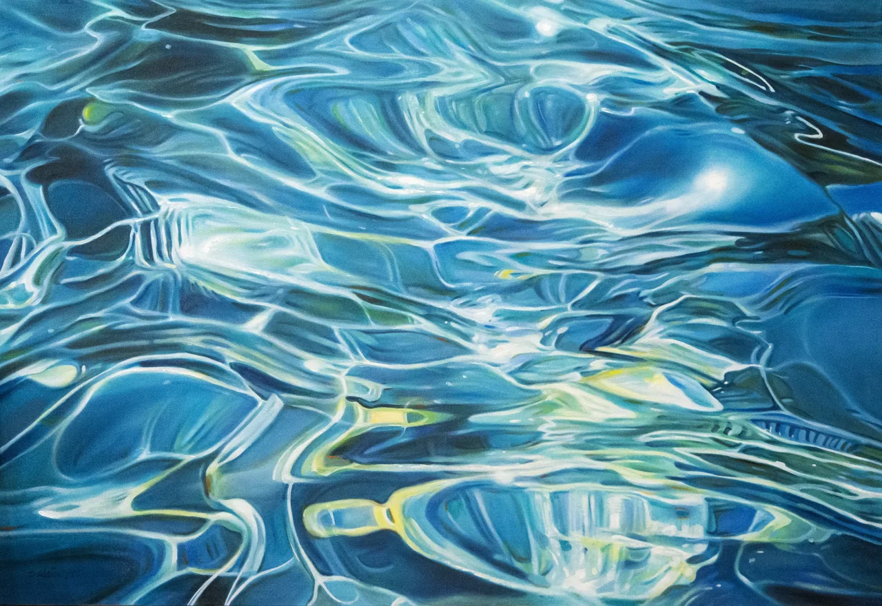 Resonance, 2025, oil on canvas — painting by Luis Alberto Saldaña