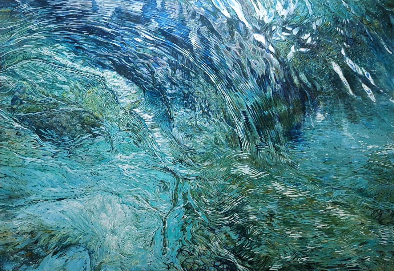 Romance, 2023, oil on canvas — painting by Luis Alberto Saldaña