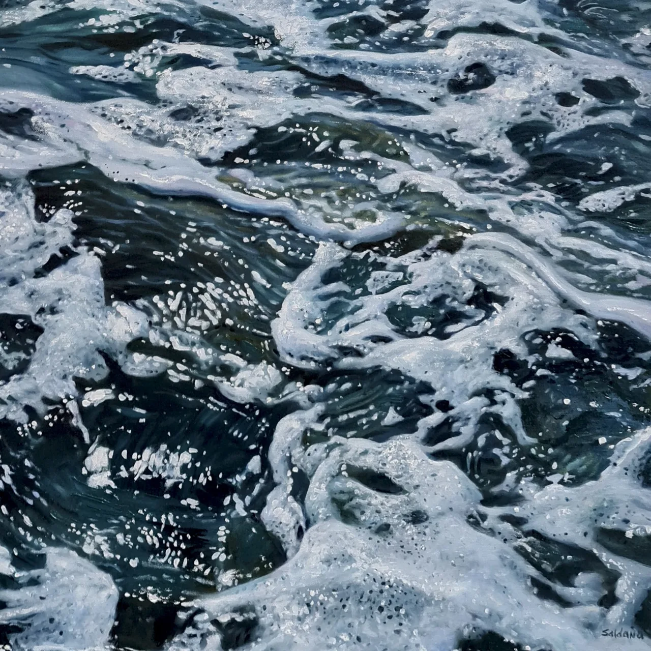 Untitled, 2023, oil on canvas — painting by Luis Alberto Saldaña