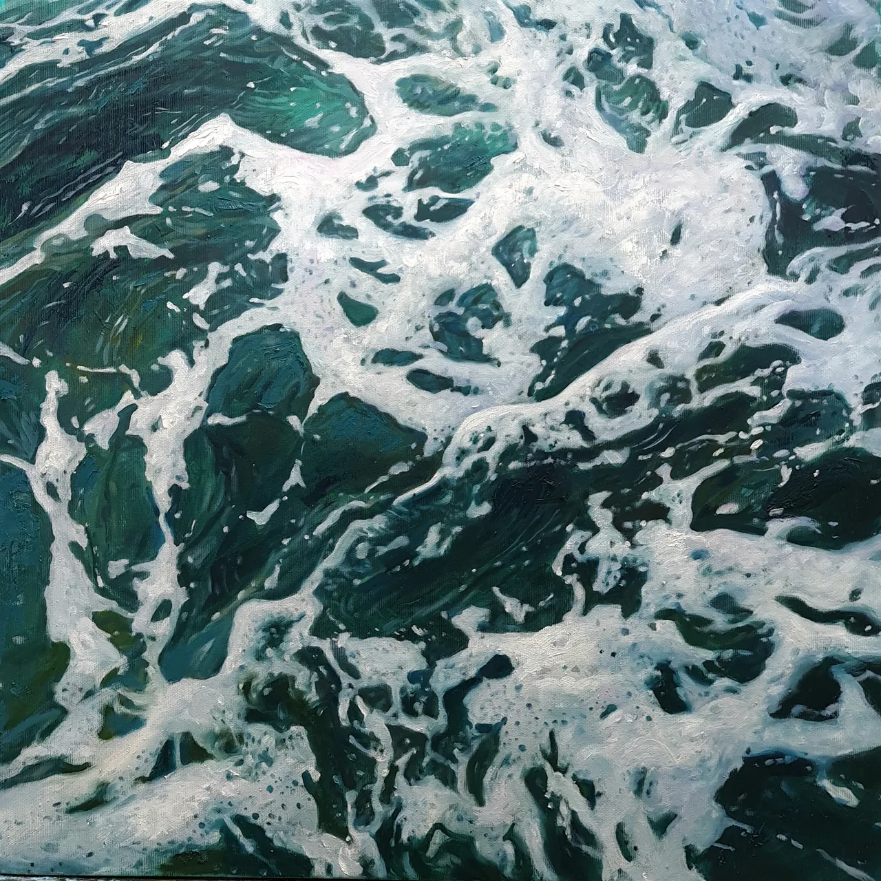 Untitled, 2023, oil on canvas — painting by Luis Alberto Saldaña
