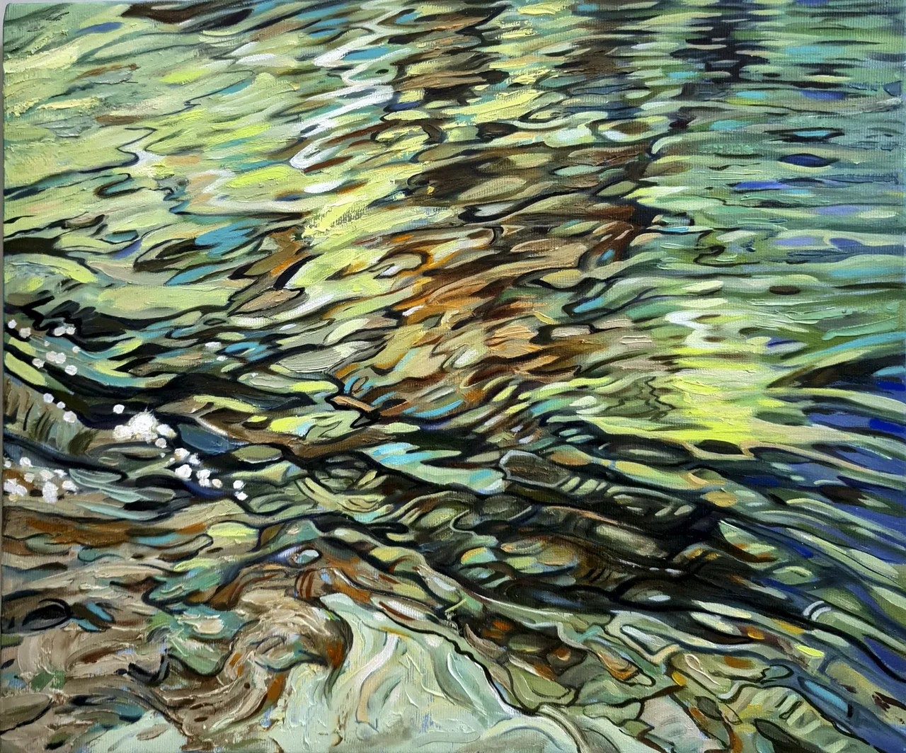 Untitled, 2023, oil on canvas — painting by Luis Alberto Saldaña