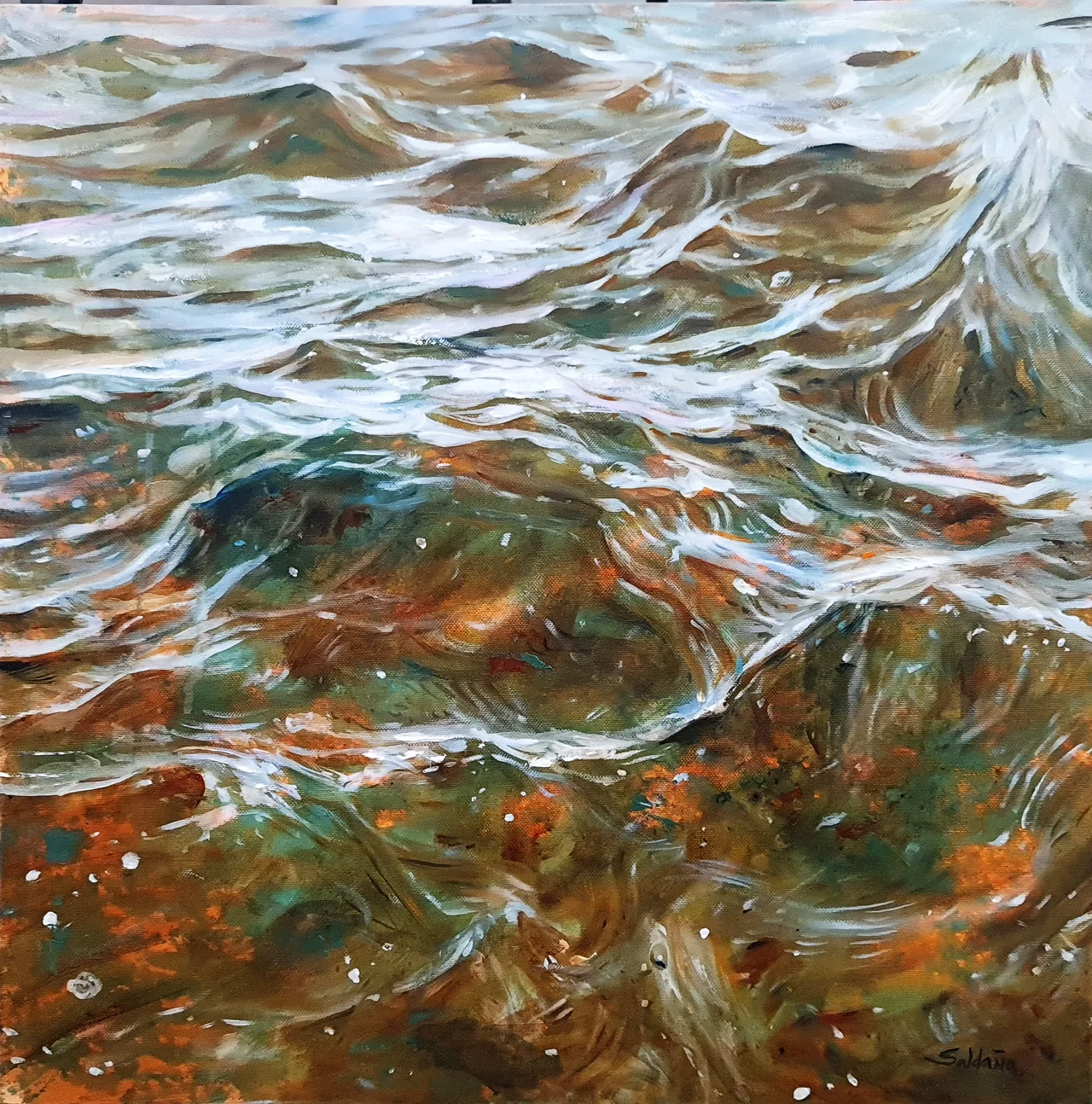 Untitled, 2023, oil on canvas — painting by Luis Alberto Saldaña