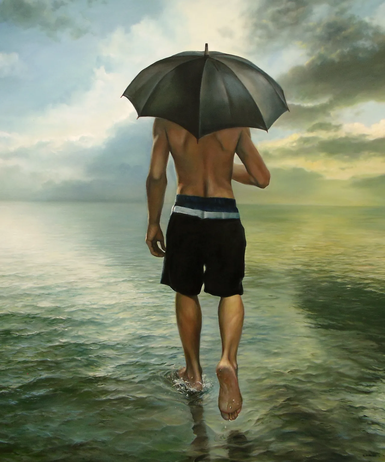 Lightness, 2011, oil on canvas — painting by Luis Alberto Saldaña