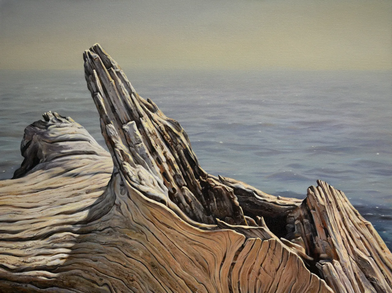 Evocations II, 2017, oil on canvas — painting by Luis Alberto Saldaña