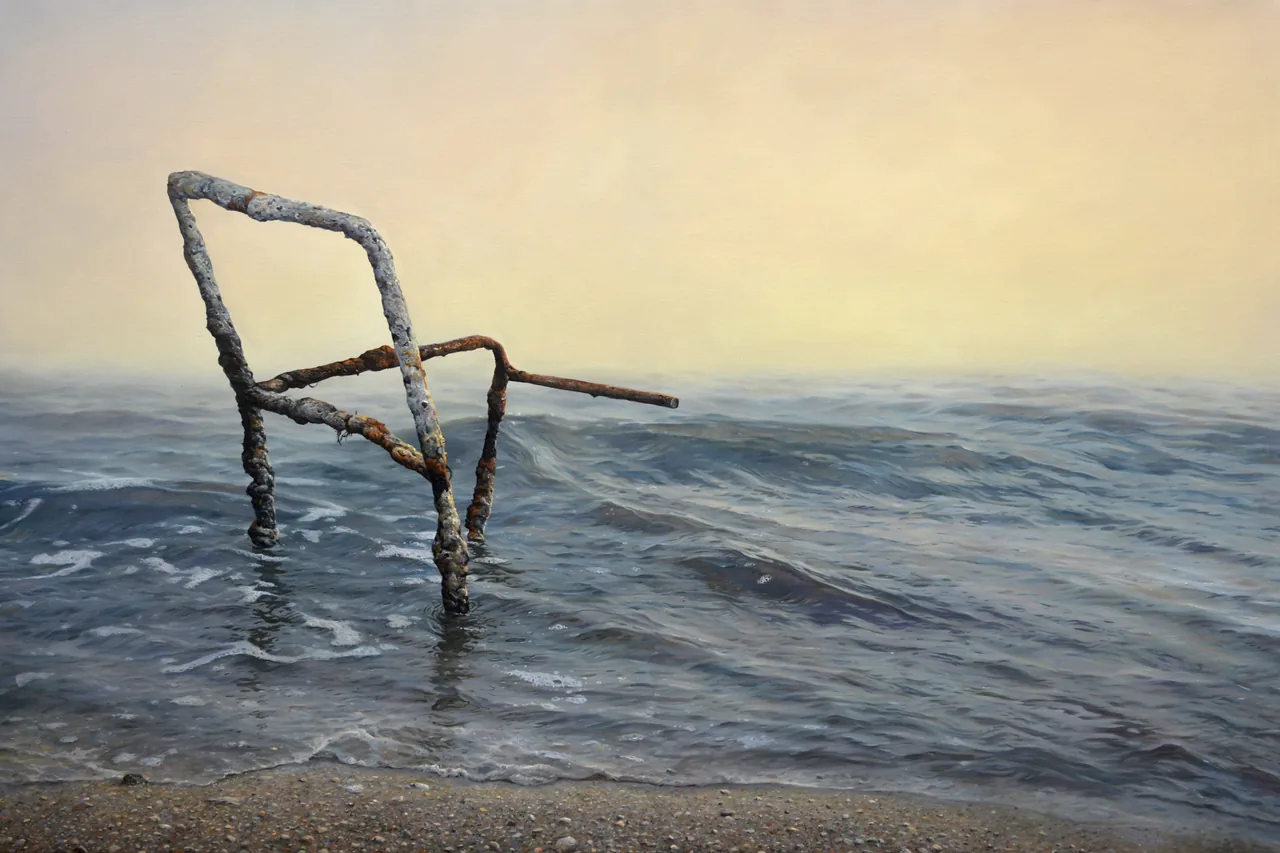 Permanence, 2017, oil on canvas — painting by Luis Alberto Saldaña