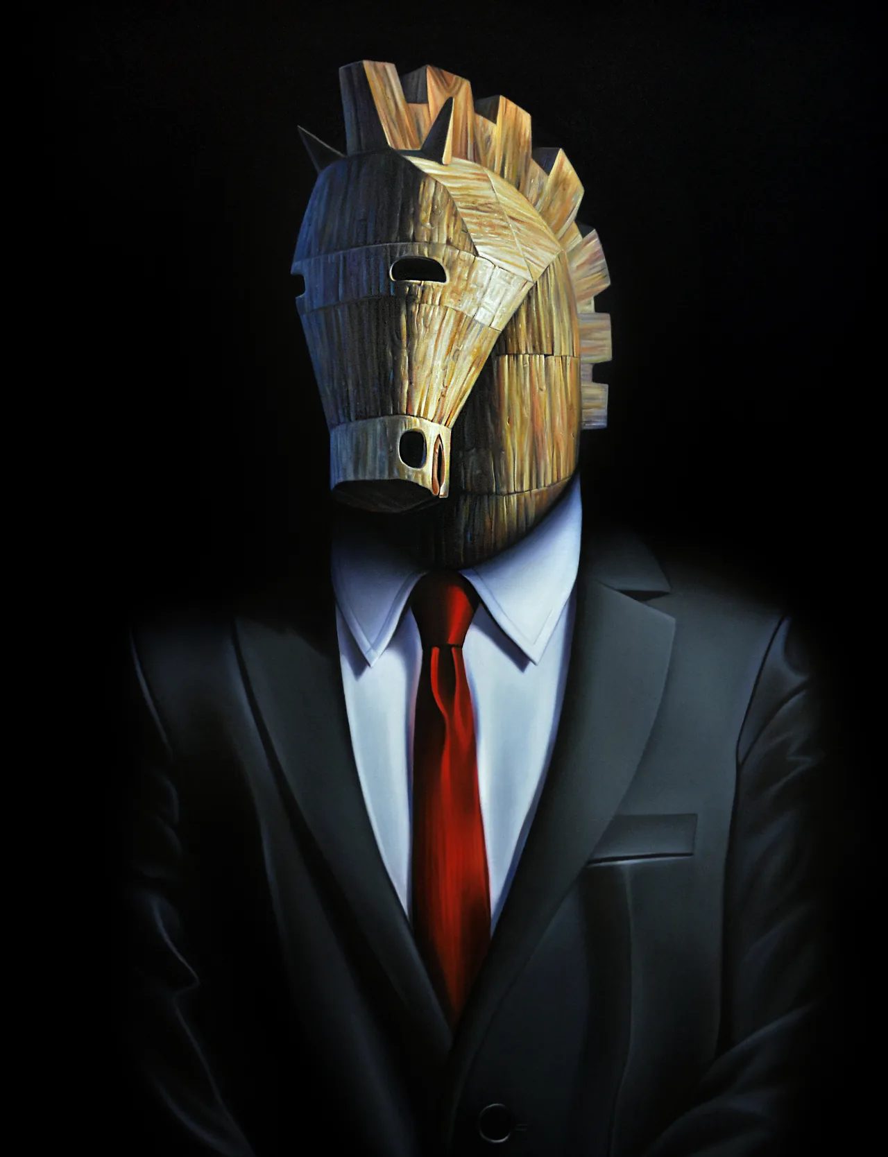 Untitled, 2018–2020, oil on canvas — painting by Luis Alberto Saldaña