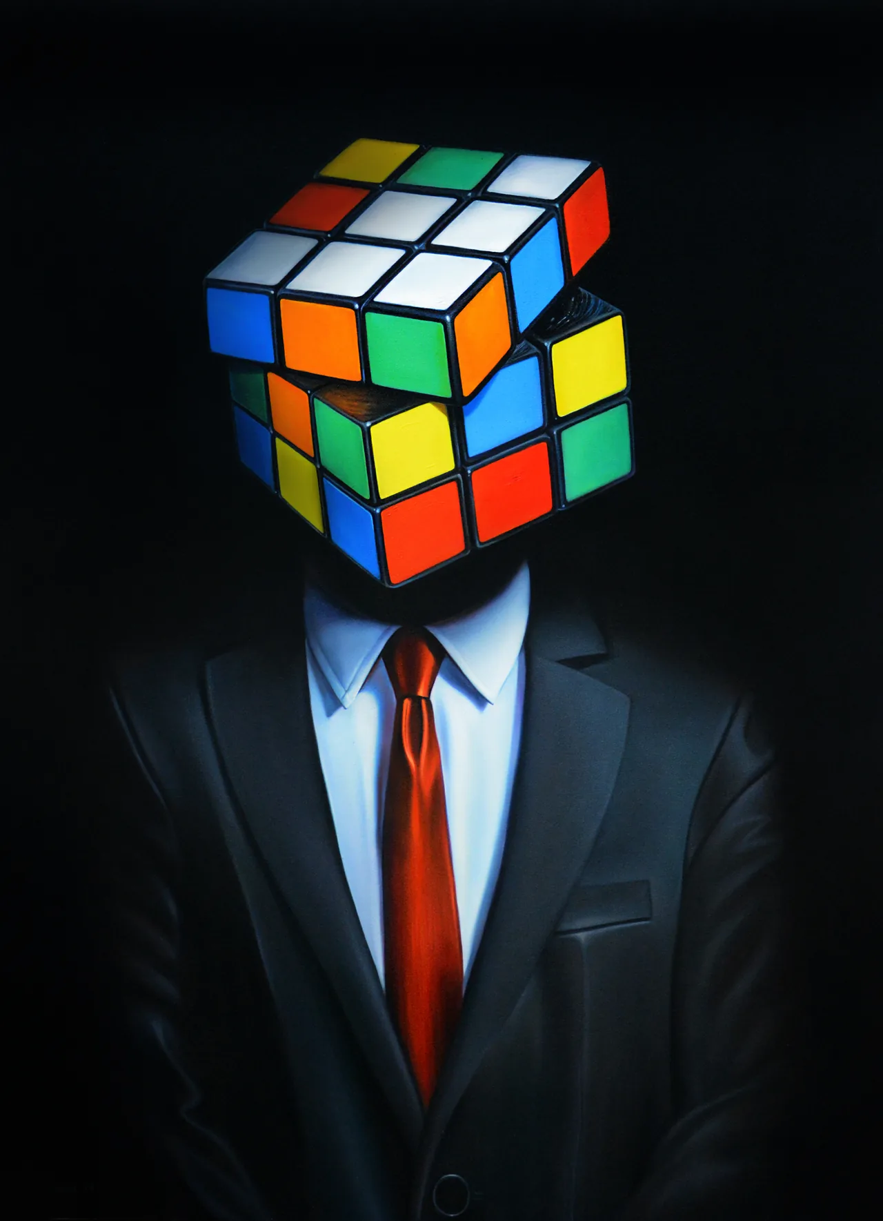 Untitled, 2018–2020, oil on canvas — painting by Luis Alberto Saldaña