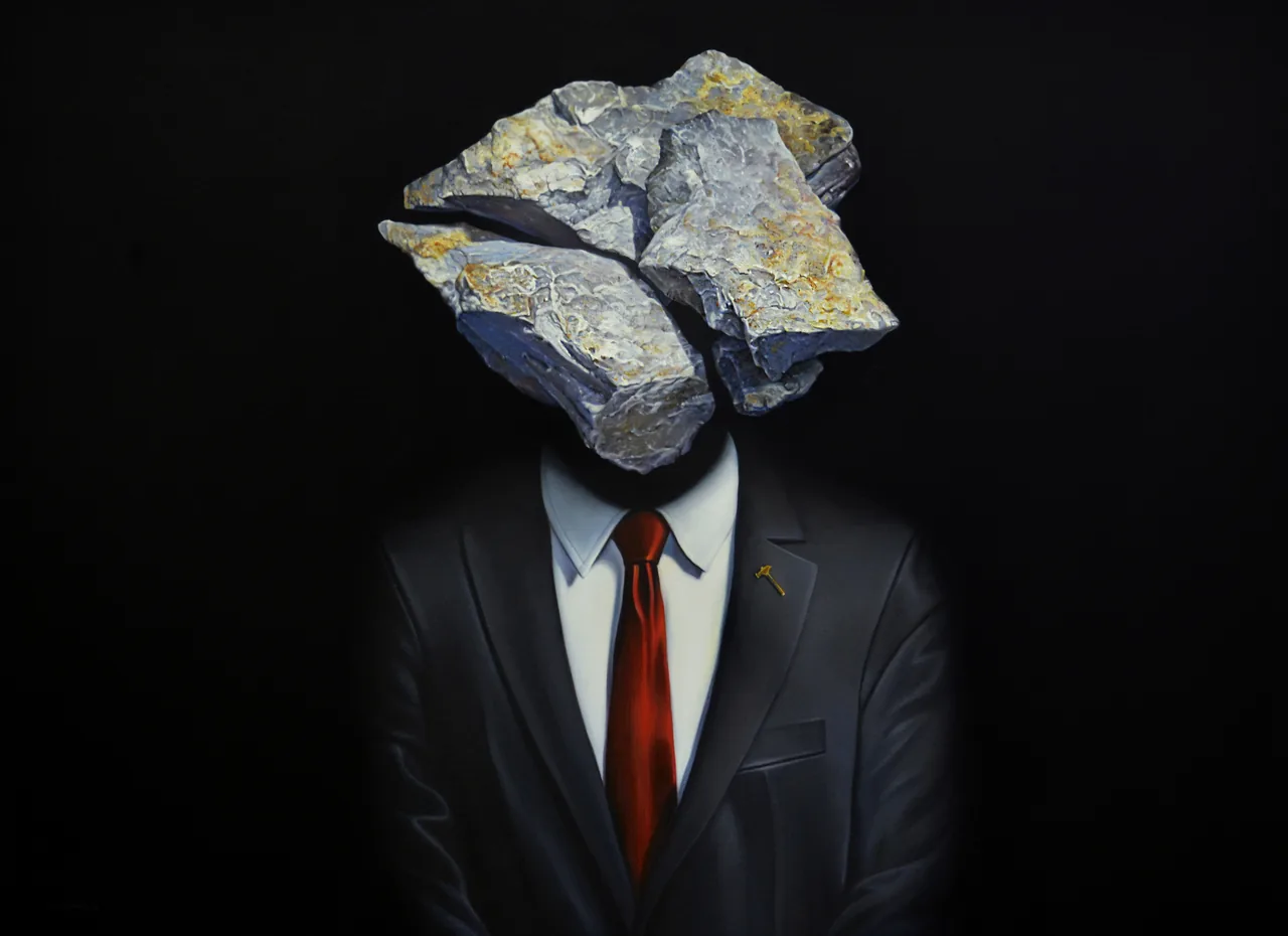 Untitled, 2018–2020, oil on canvas — painting by Luis Alberto Saldaña