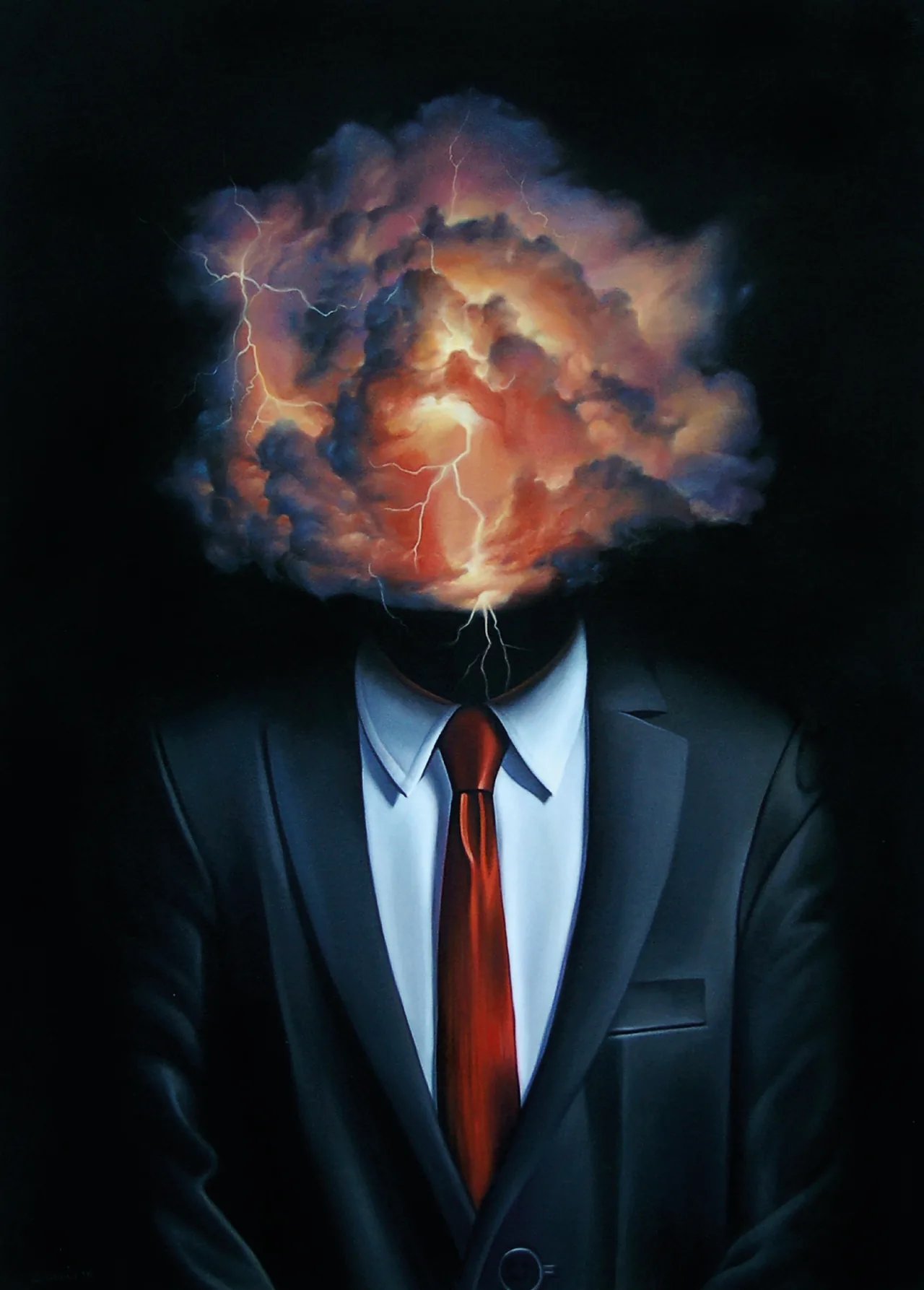 Untitled, 2018–2020, oil on canvas — painting by Luis Alberto Saldaña
