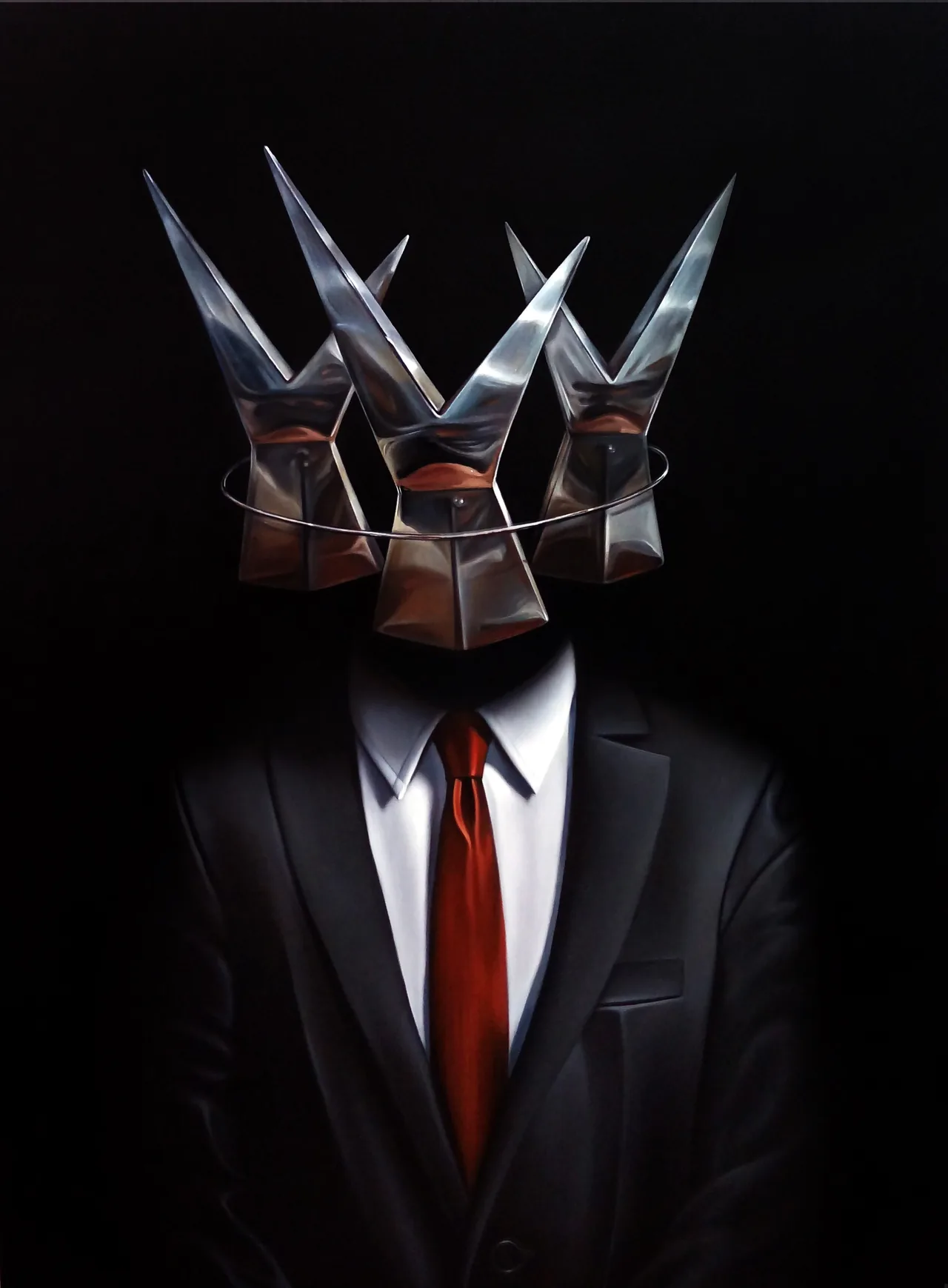 Untitled, 2018–2020, oil on canvas — painting by Luis Alberto Saldaña