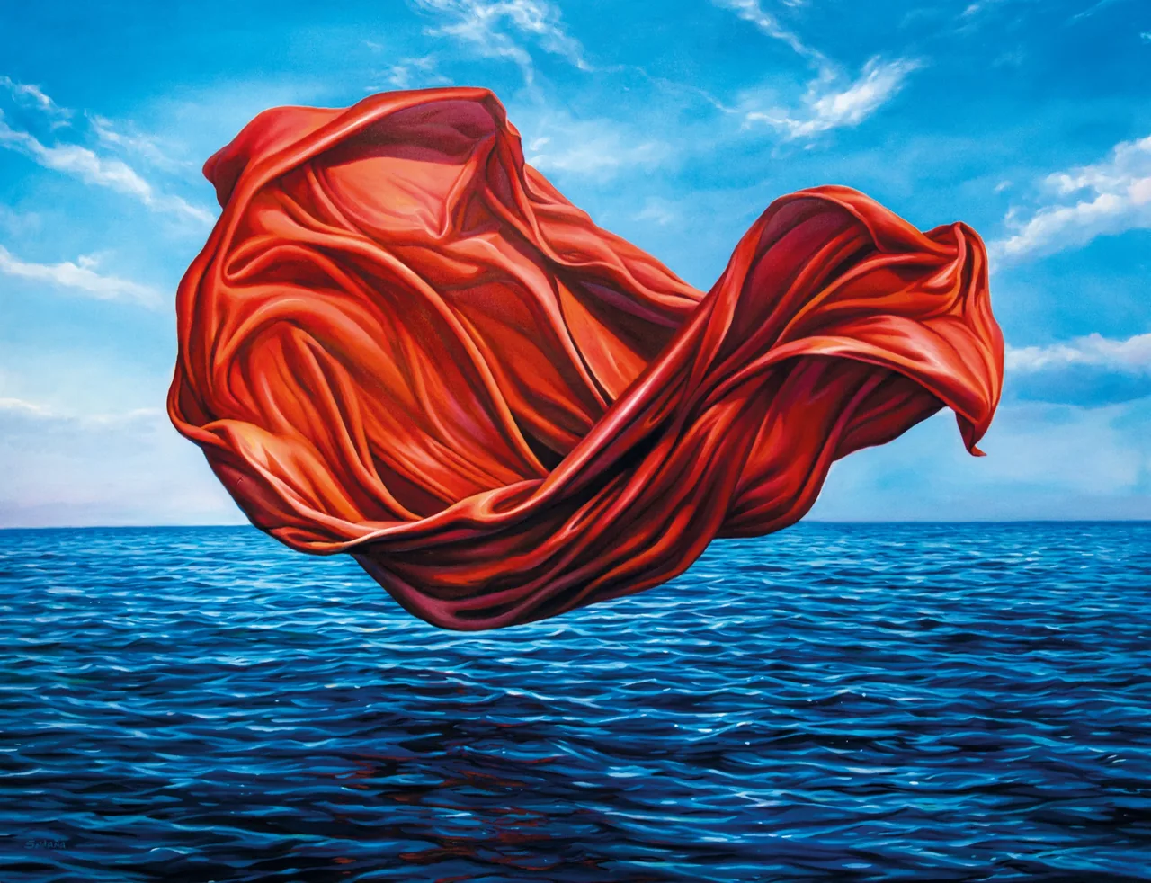 Wind II, 2026, oil on canvas — painting by Luis Alberto Saldaña