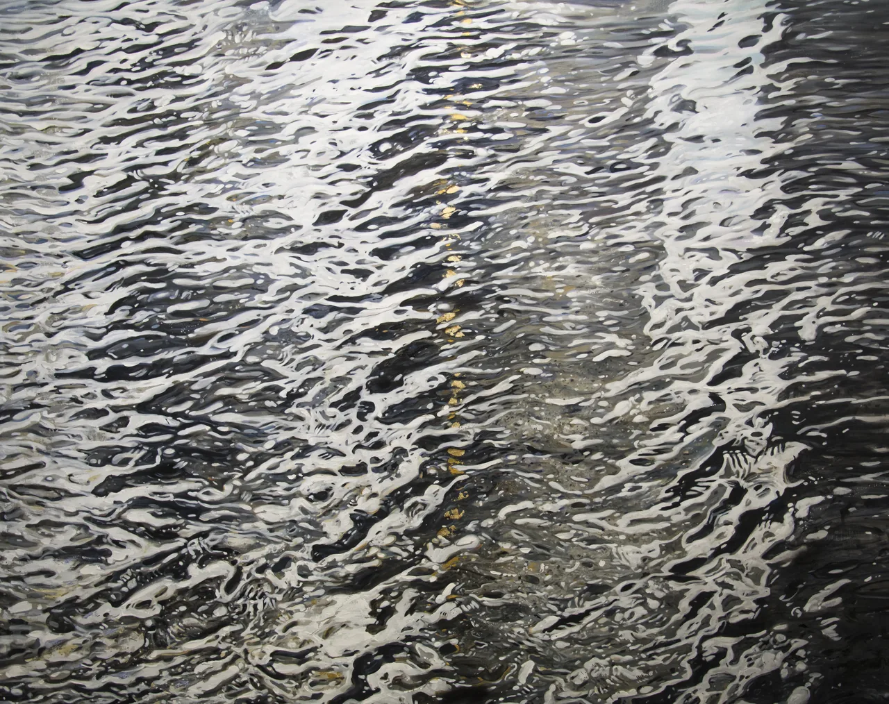 Latency, 2026, oil on canvas — painting by Luis Alberto Saldaña