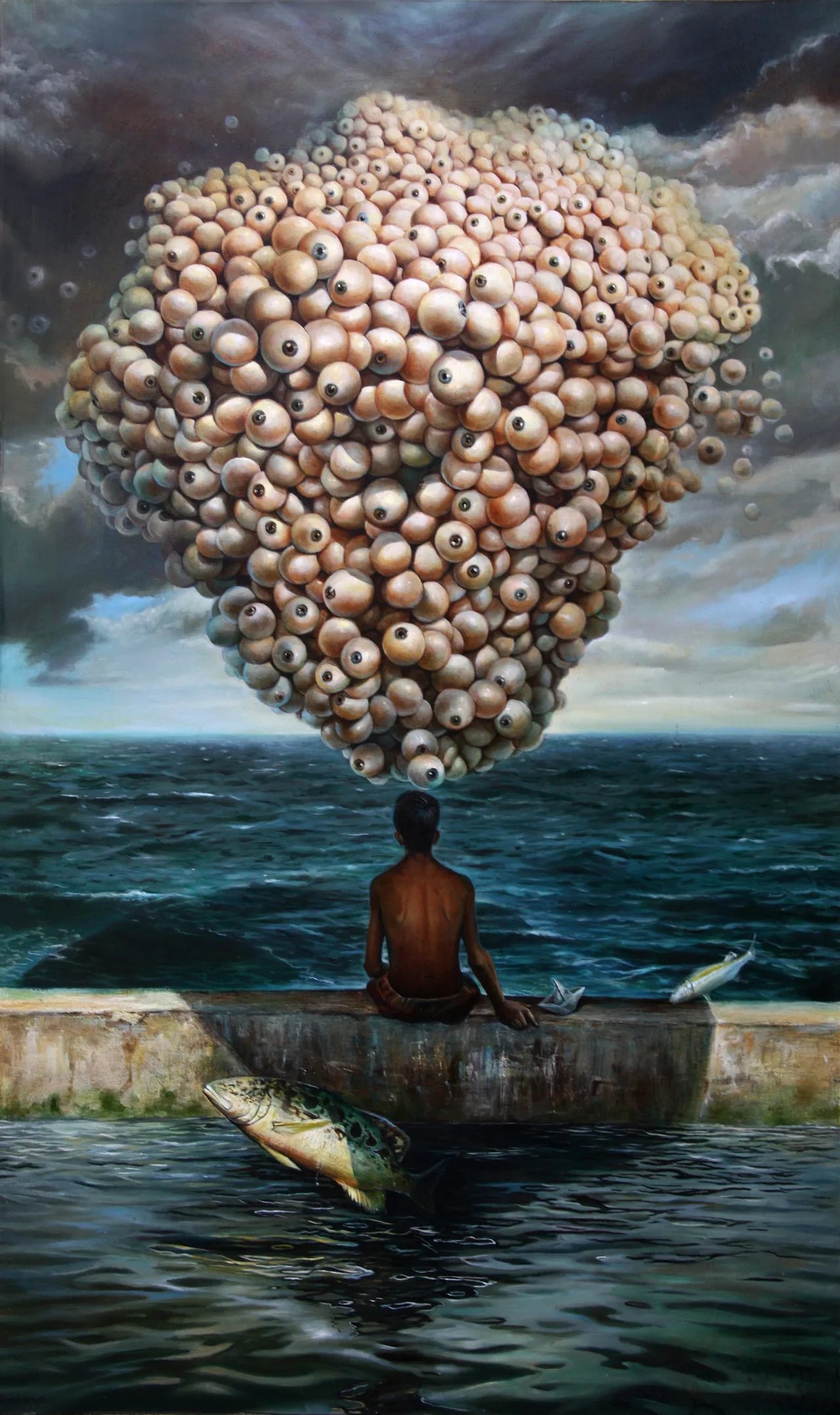 Untitled, 2006, oil on canvas — painting by Luis Alberto Saldaña