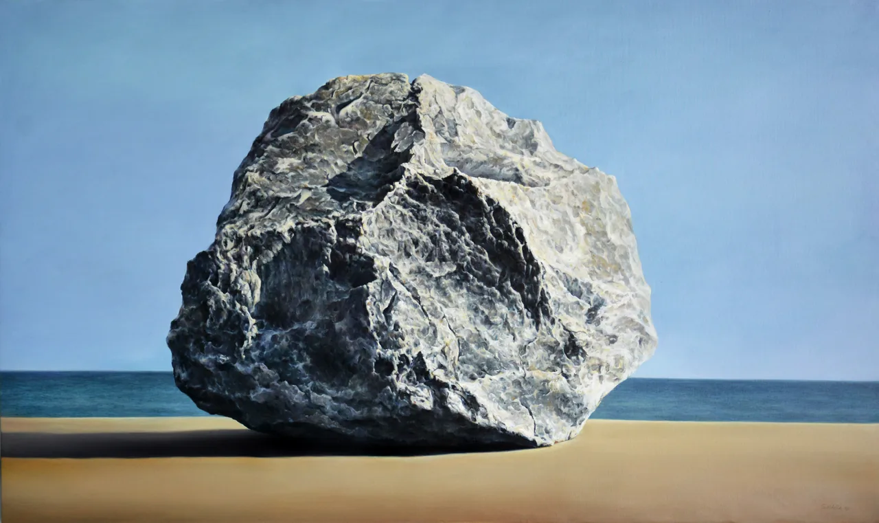 Genesis, 2015, oil on canvas — painting by Luis Alberto Saldaña