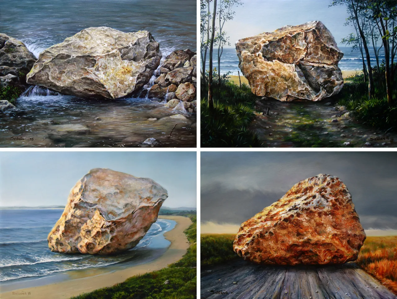 Untitled, 2016, oil on canvas — painting by Luis Alberto Saldaña