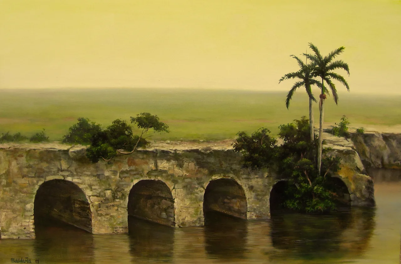 La Alejandría, 2008–2011, oil on canvas — painting by Luis Alberto Saldaña
