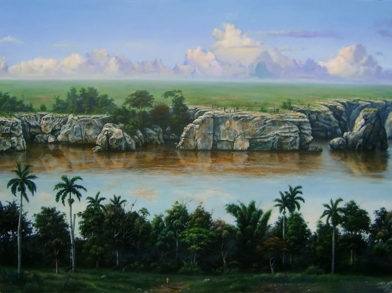 The Other Shore, 2008–2011, oil on canvas — painting by Luis Alberto Saldaña