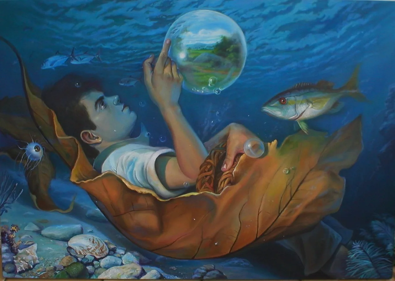 Nostalgia, 2005–2006, oil on canvas — painting by Luis Alberto Saldaña