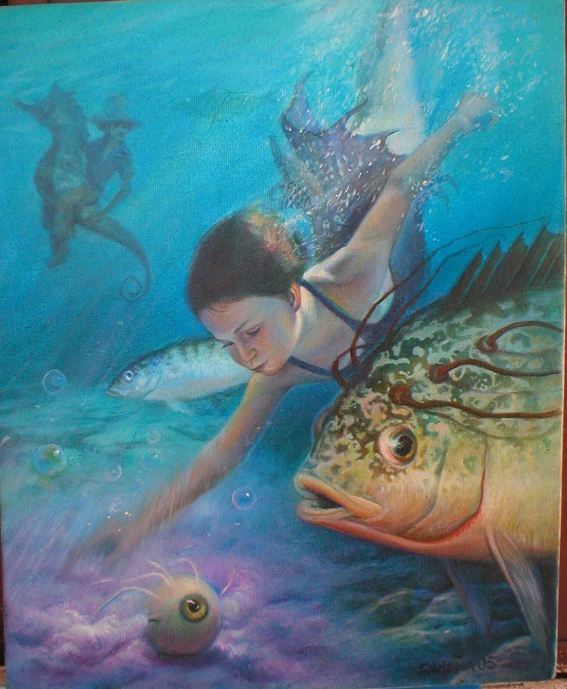 Untitled, 2005–2006, oil on canvas — painting by Luis Alberto Saldaña